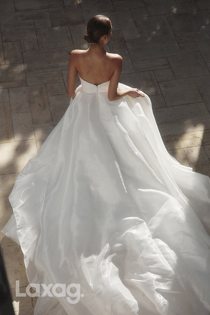 15655 - Sweetheart High Waist High Split Wedding Dress