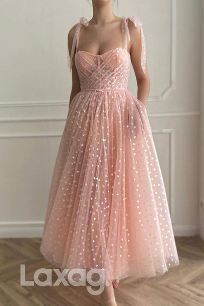 16790 - A-line Sweetheart Spaghetti Straps Long Prom Dress|LAXAG