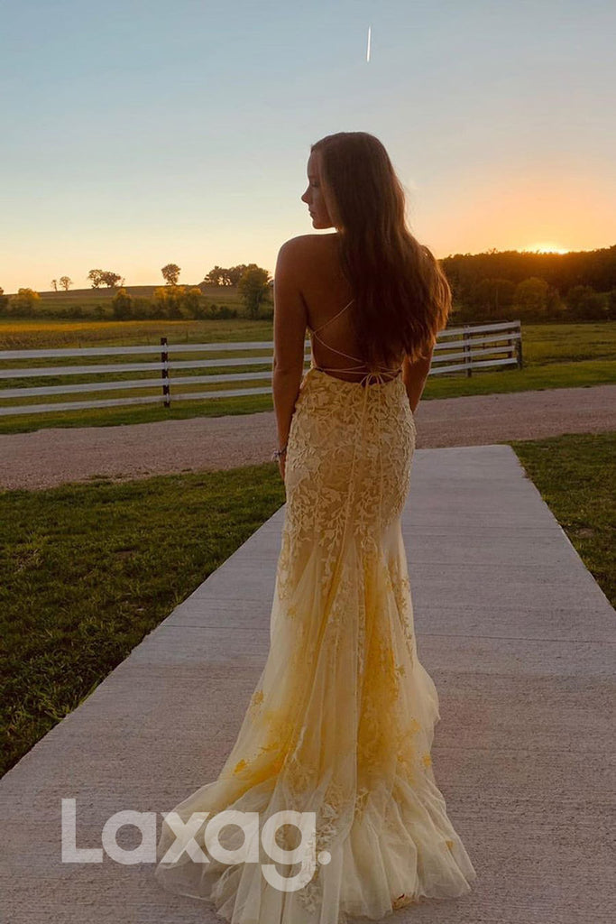 16732 - Scoop Appliques Sheath/Column Senior Prom Dress|LAXAG