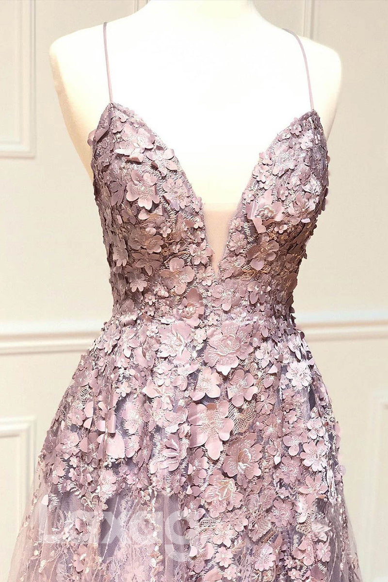 13781 - Embellished Illusion Neck Corset Lace-Up Back Dress - Laxag